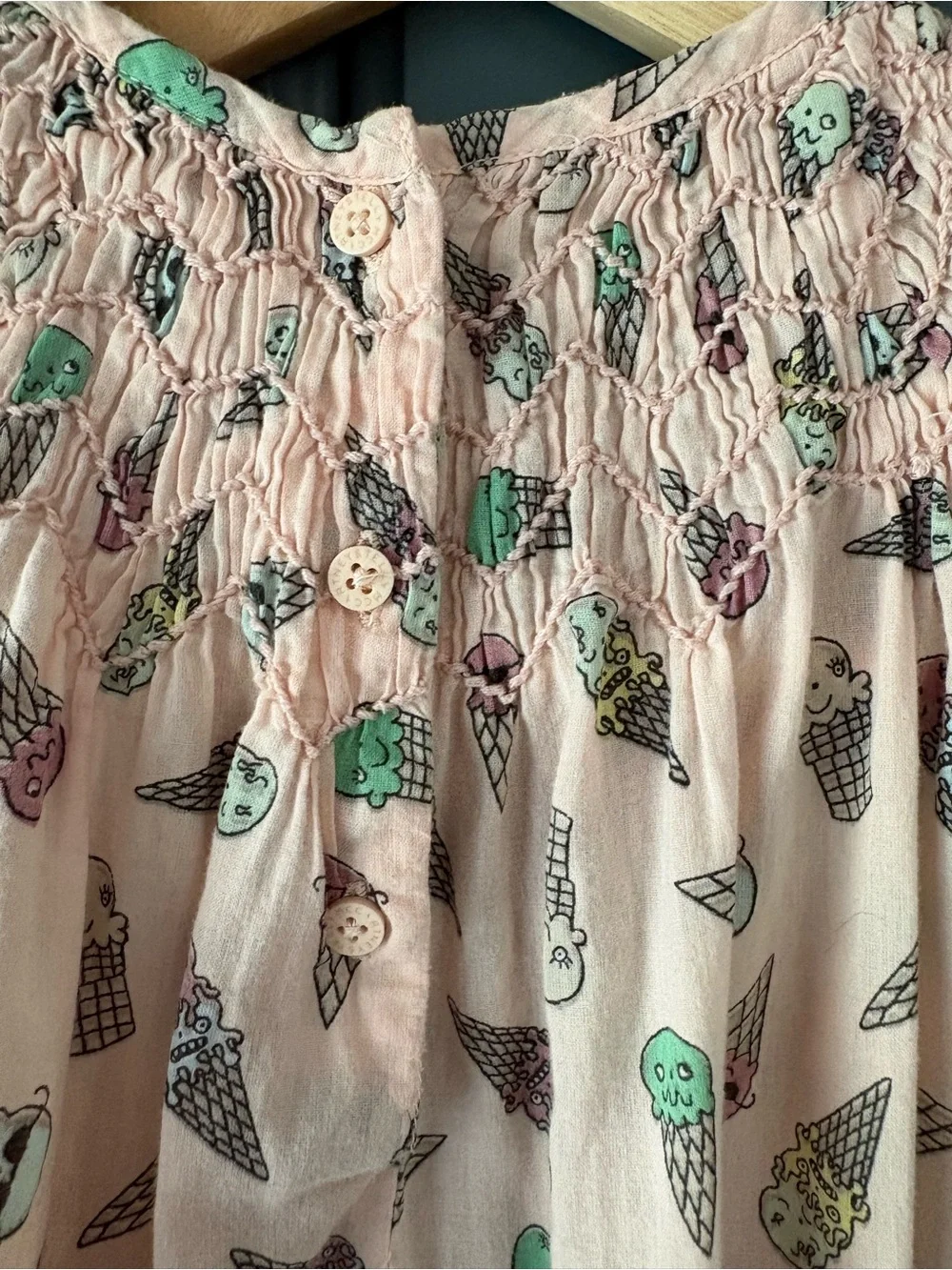 Stella McCartney Kids Pink Ice Cream-Print Romper - Picture 5 of 6